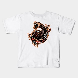 Snake head retro Kids T-Shirt